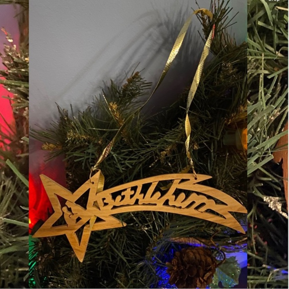STAR OF BETHLEHEM | Wooden Christmas Ornament | Made in Jerusalem